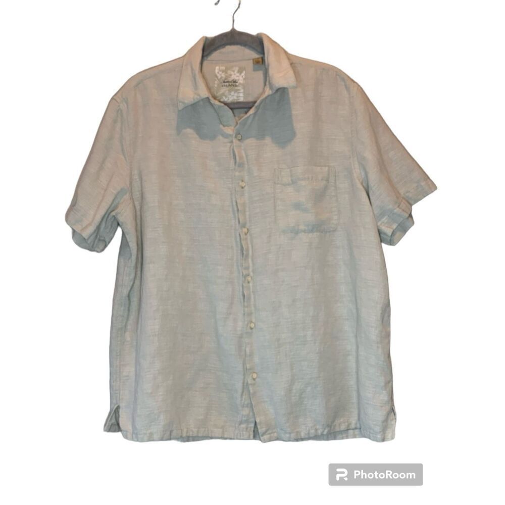 Tasso Elba, short sleeve button down size XL